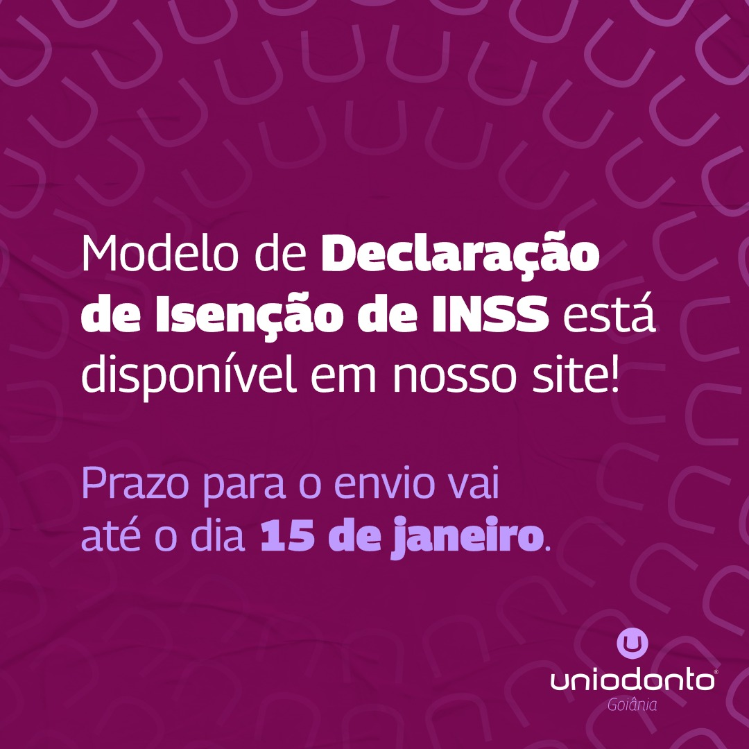 Prazo de envio da Declaração de Isenção de INSS vai até 15 de janeiro.